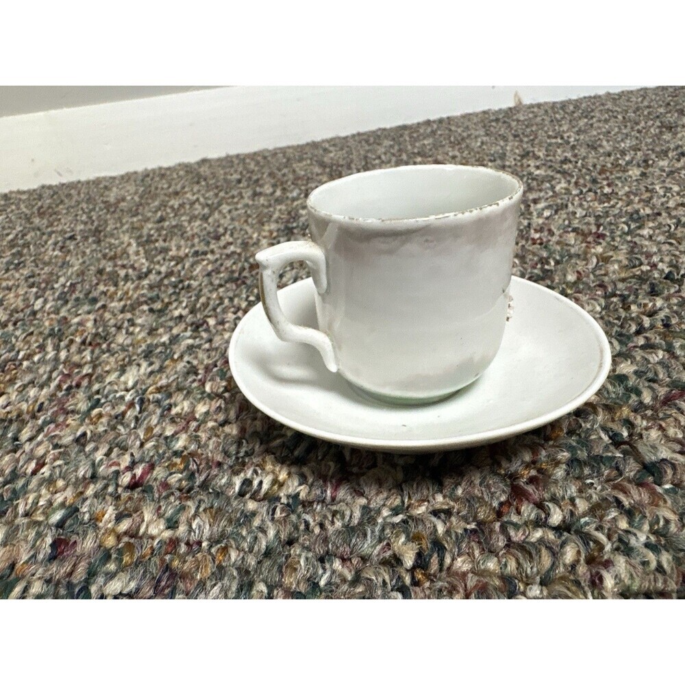 Antique Hand Painted German Demitasse Cup & Saucer Cobalt Blue Gold Gilt - Picture 9 of 9